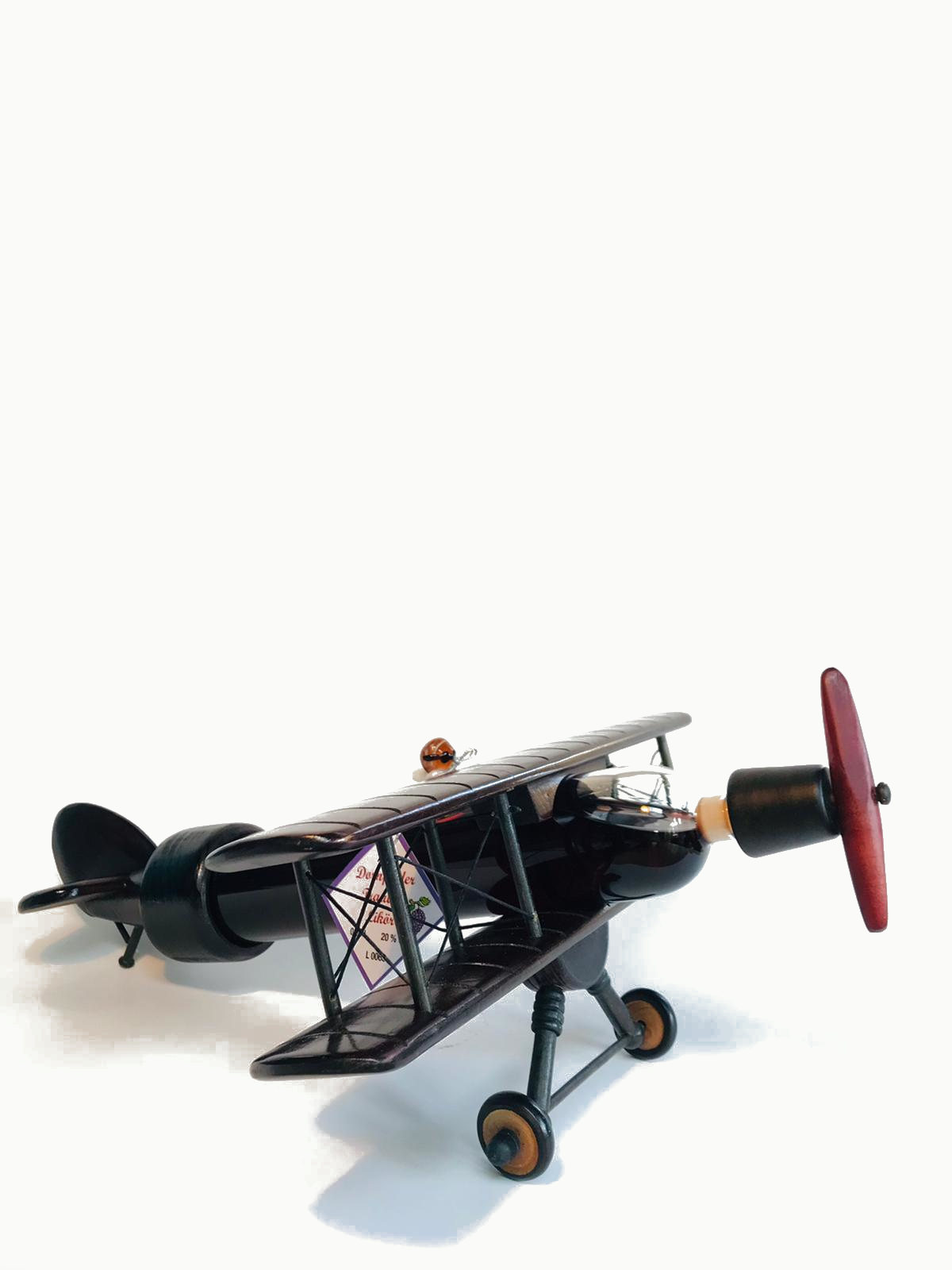 Dornfelder Likör in Flugzeugflasche