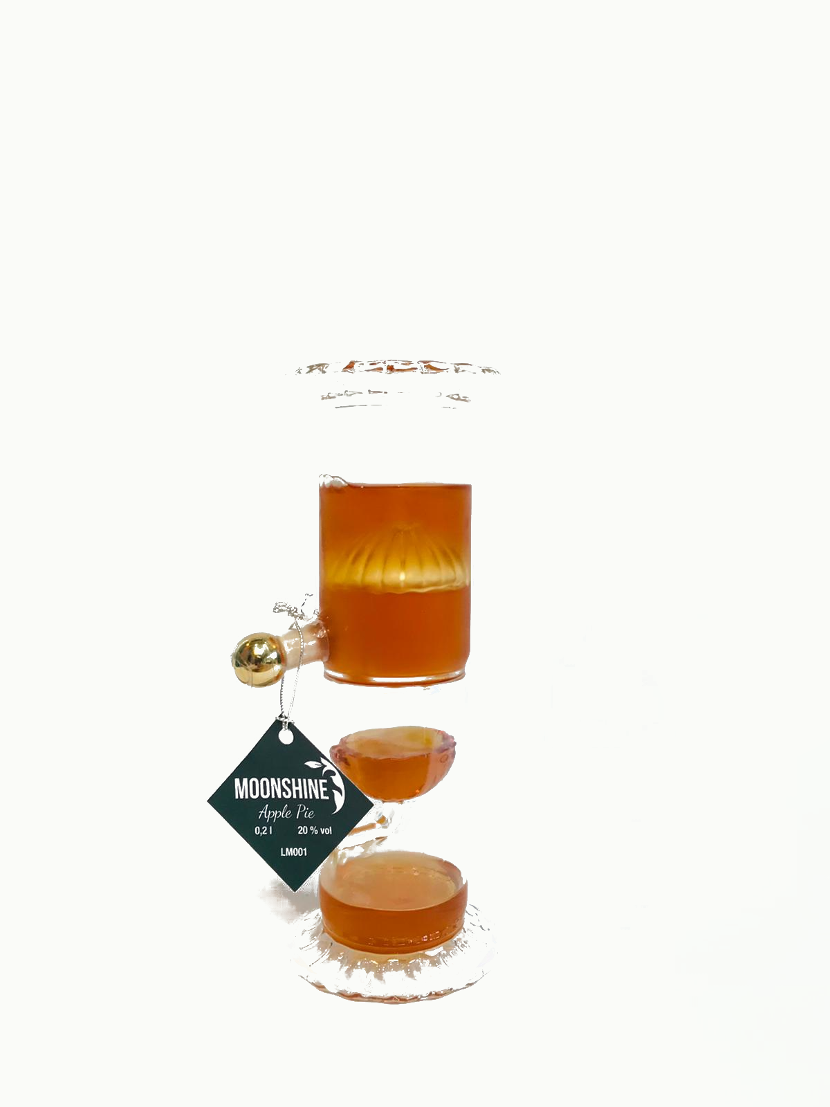 Moonshine Likör in Sanduhrflasche